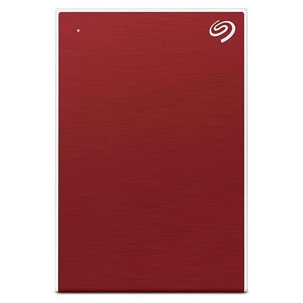Seagate One Touch 1TB External Hard Drive with Password Protection (Red)