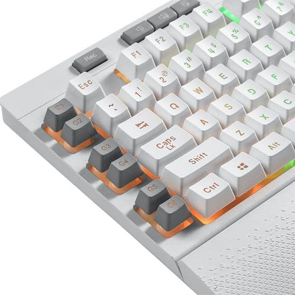 Redragon Shiva K512 White RGB Backlit Membrane Wired Gaming Keyboard