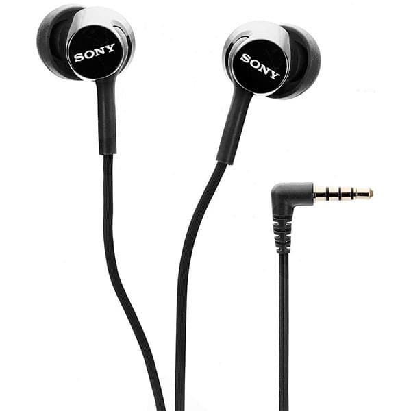 Sony MDR-EX155AP Wired in Ear Headphone with Mic - Black