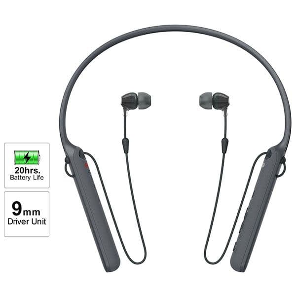 Sony WI-C400 Wireless in-Ear Neck Band Headphones Bluetooth Headset with mic (BLACK)
