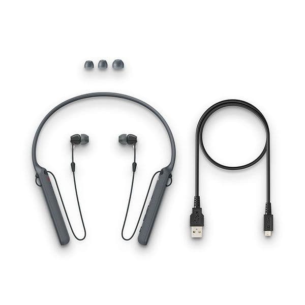 Sony WI-C400 Wireless in-Ear Neck Band Headphones Bluetooth Headset with mic (BLACK)