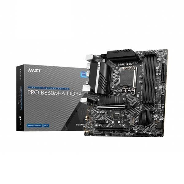 MSI PRO B660M-A DDR4 Intel Motherboard Supports Intel 12th , 13th & 14th Gen Processors