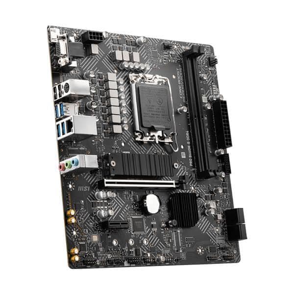 MSI PRO B660M-B DDR4 Intel Motherboard Supports Intel 12th , 13th & 14th Gen Processors