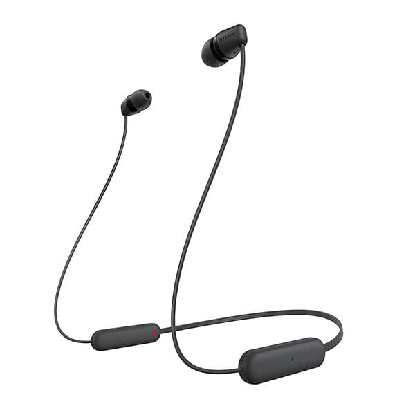 Sony WI-C100 Wireless Headphones in-Ear Bluetooth Headset with mic for Phone Calls (Black)