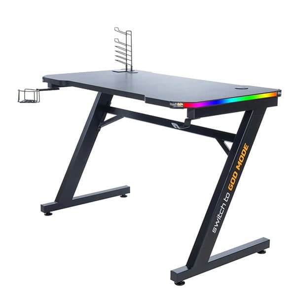 Cosmic Byte CB-GD-01 Warzone Computer Desk With RGB And Remote Control Black