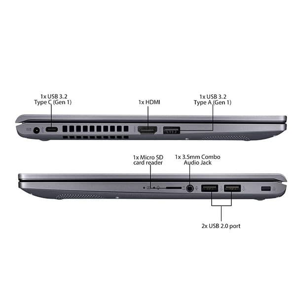 ASUS VivoBook 15 X415FA-BV341T Intel i3-10110U//8G/256G PCIe SSD/Slate GREY/8 GB/Windows 10 Home/14"HD/1Y International Warranty + McAfee/Finger Print + Laptop Bag