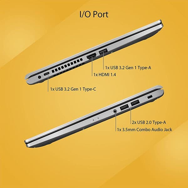 ASUS VivoBook 15 (2021), 15.6-inch (39.62 cm) HD, Dual Core Intel Celeron N4020, Thin and Light Laptop (4GB RAM/256GB SSD/Integrated Graphics/Windows 11 Home/Transparent Silver/1.8 Kg), X515MA-BR011W + Laptop Bag