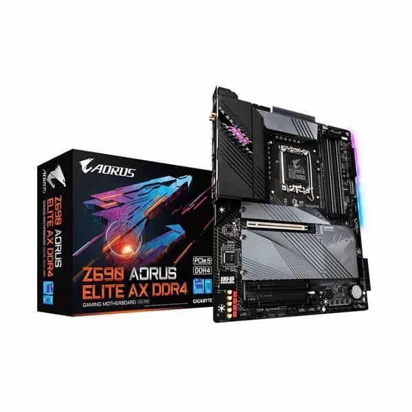 Gigabyte Z690 Aorus Elite AX DDR4 (Wi-Fi) Intel Motherboard Supports Intel 12th, 13th & 14th Gen Processors