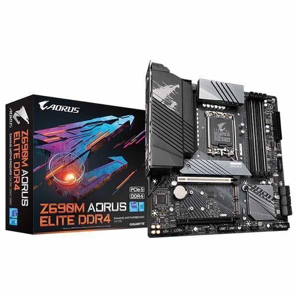 Gigabyte Z690M Aorus Elite DDR4 (rev. 1.0) Intel Motherboard Supports Intel 12th, 13th & 14th Gen Processors