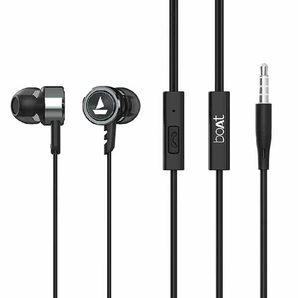 Boat BassHeads 122 Wired Earphone with Super Extra Bass, in-line Mic