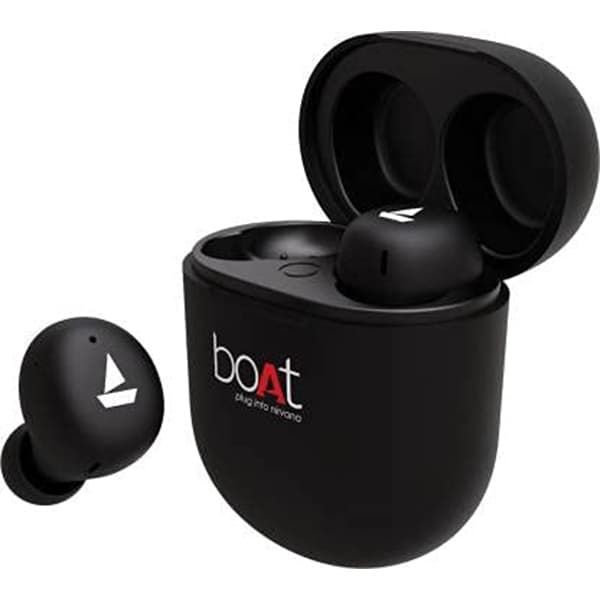 boAt Airdopes 381 Wireless in Ear Earphones with Mic (Black)