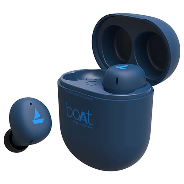 boAt Airdopes 381 Wireless in Ear Earphones with Mic (Dark Blue)