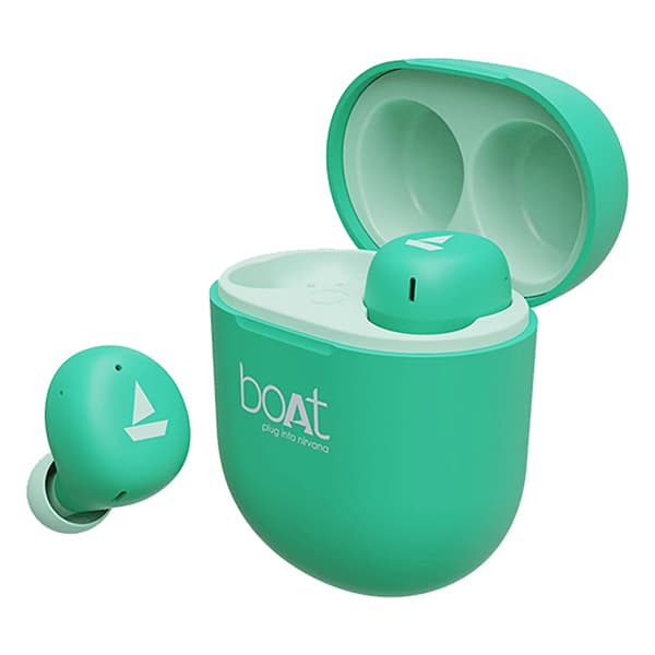 boAt Airdopes 381 Wireless in Ear Earphones with Mic (Mediumspring Green)