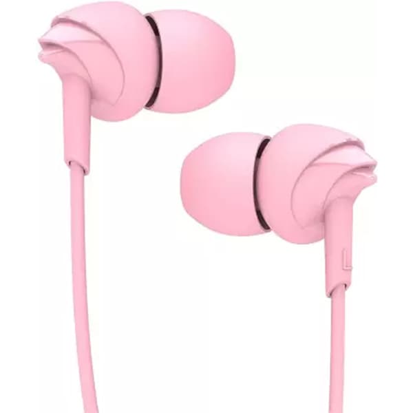 boAt BassHeads 110 Earphone with In Line Microphone (Pink)