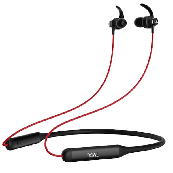 boAt Rockerz 338 Neckband With Mic (Cherry Black)