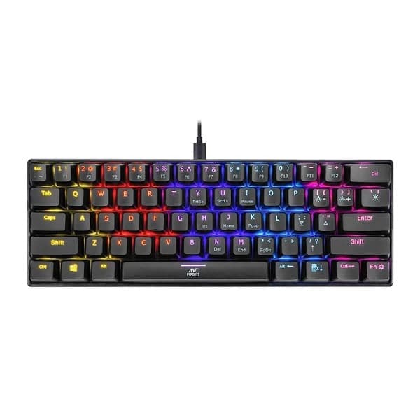 Ant Esports MK1200 Mini Mechanical Gaming Keyboard Blue Switches