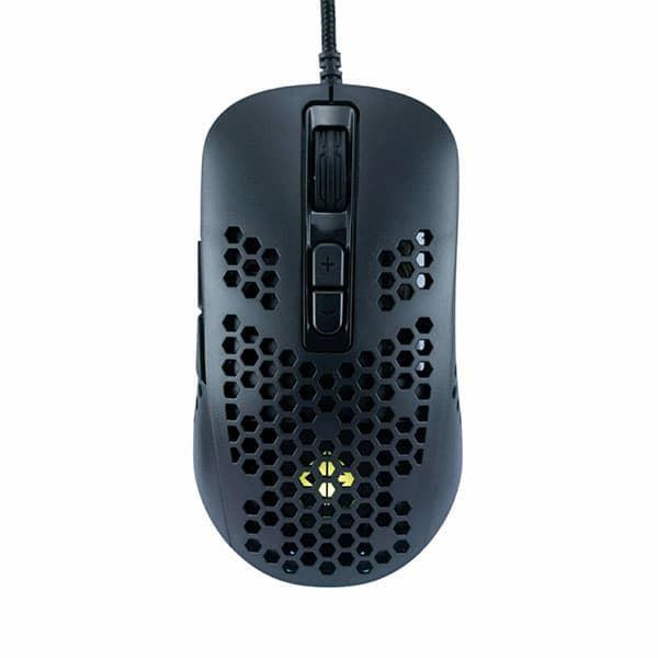 Cosmic Byte Orcus RGB Honeycomb Gaming Mouse with Software, Ultra Lightweight 74Grams, Braided Cable