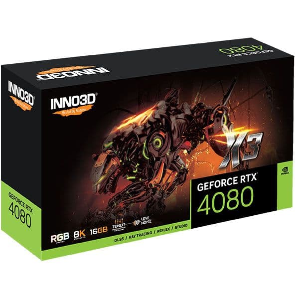 INNO3D GEFORCE RTX 4080 X3 16GB Gaming graphics Card