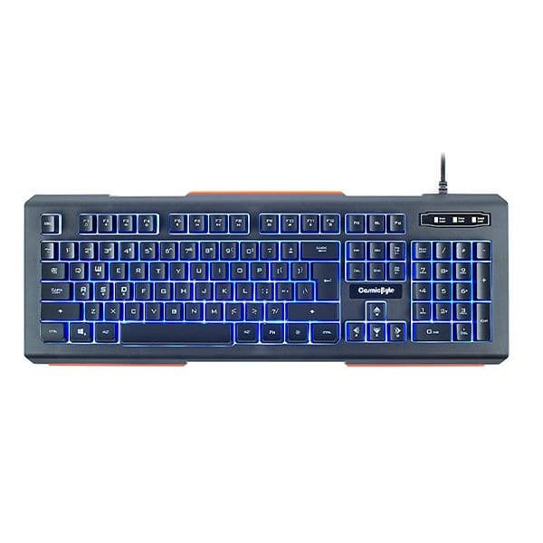Cosmic Byte CB-GK-09 Corona Wired Gaming Keyboard, Anti-Ghosting - Black (Blue LED)