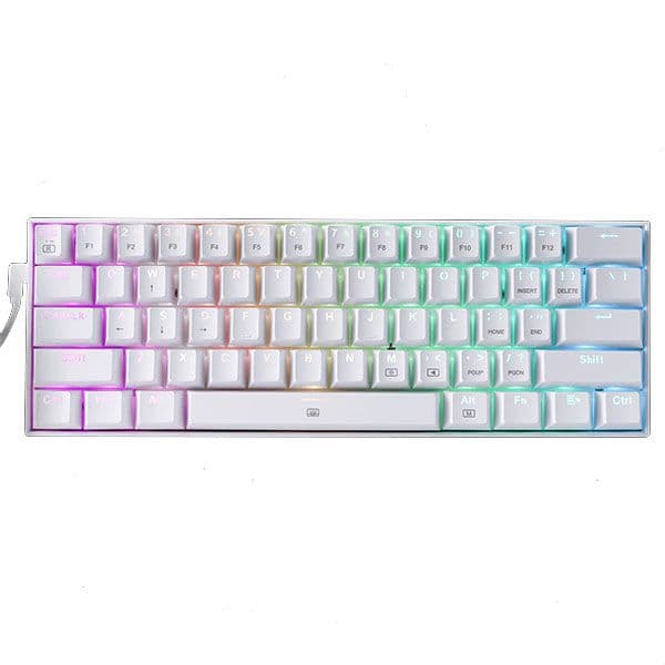 Redragon K630 Dragonborn 60% Wired RGB Gaming Keyboard White