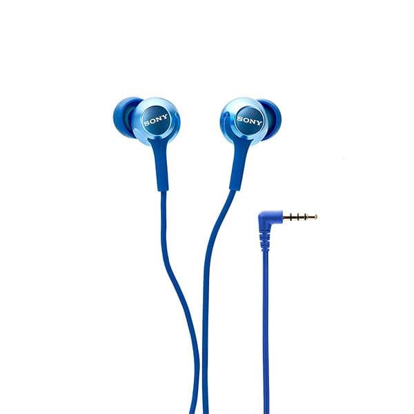Sony MDR-EX255AP Wired in Ear Headphone with Mic (Blue)
