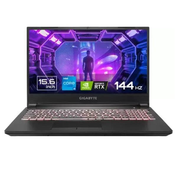 GIGABYTE G5 MD-51IN123SE Core i5 11th Gen (16 GB/512 GB SSD/Windows 11 Home/4 GB Graphics/NVIDIA GeForce RTX 3050 Ti/144 Hz) RC45MD Gaming Laptop (15.6 Inch, Matte Black, 2.03 Kg, With MS Office)