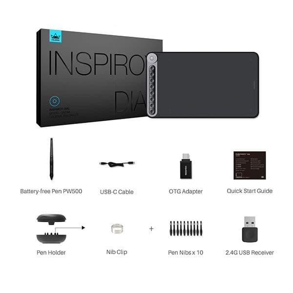 HUION Inspiroy Q620M Wireless Graphics Drawing Pen Tablet