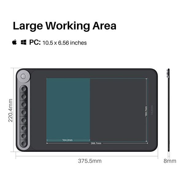 HUION Inspiroy Q620M Wireless Graphics Drawing Pen Tablet