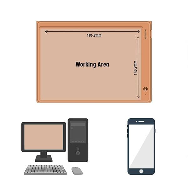 Huion Note A5 Size Smart Digital Notebook for Business, Office, Academics and Art with Scribo 2 (Brown)