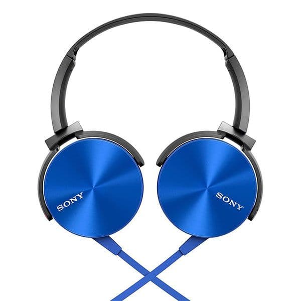 Sony MDR-XB450 Wired On Ear Headphone Blue