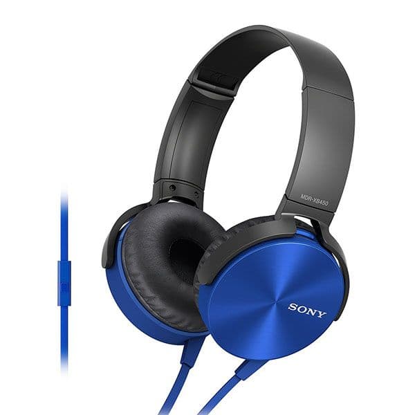 Sony MDR-XB450 Wired On Ear Headphone Blue