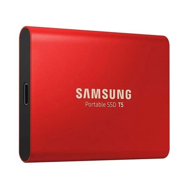 Samsung T5 500GB Portable SSD (Red)