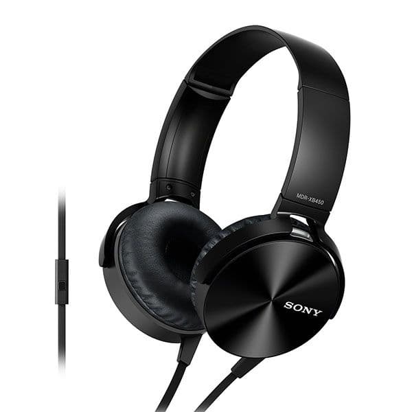 Sony MDR-XB450 Wired On Ear Headphone Black