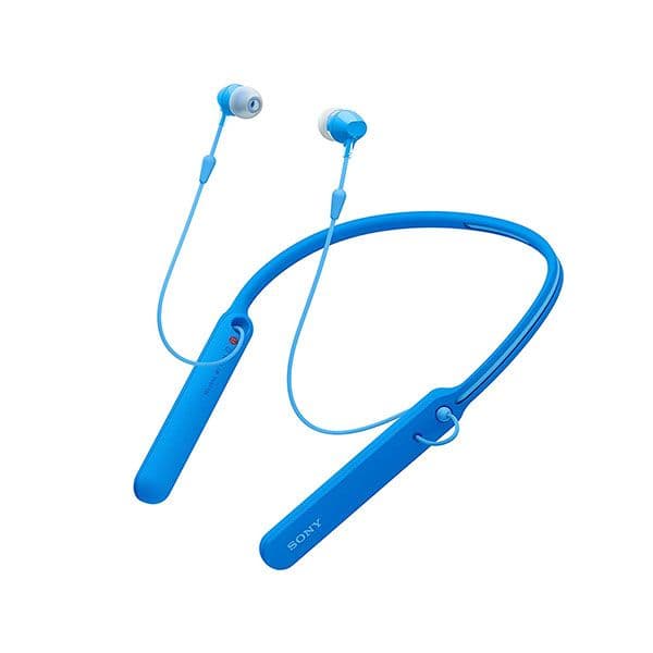 Sony WI-C400 Wireless in-Ear Neck Band Headphones Bluetooth Headset with mic (Blue)