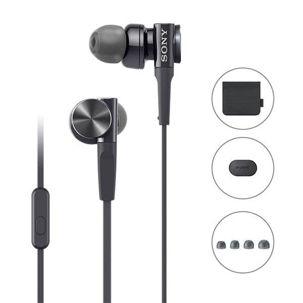 Sony MDR-XB75AP Wired Extra Bass in-Ear Headphones - Black