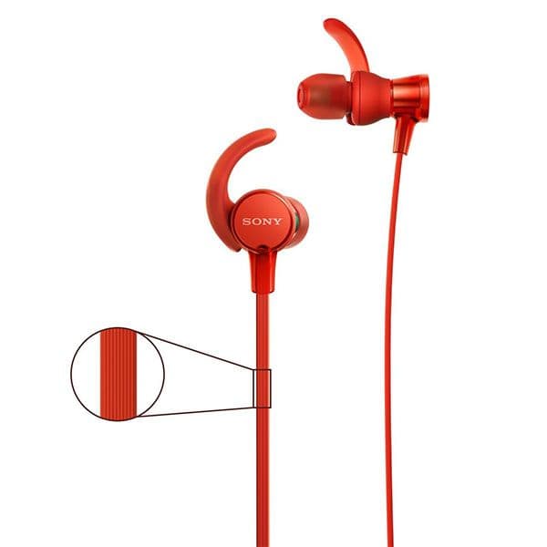 Sony MDR-XB510AS Wired in Ear Headphone with Mic - Red