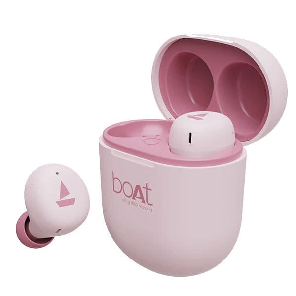 boAt Airdopes 381 Wireless in Ear Earphones with Mic (Pink)