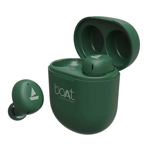 boAt Airdopes 381 Wireless in Ear Earphones with Mic (Green)