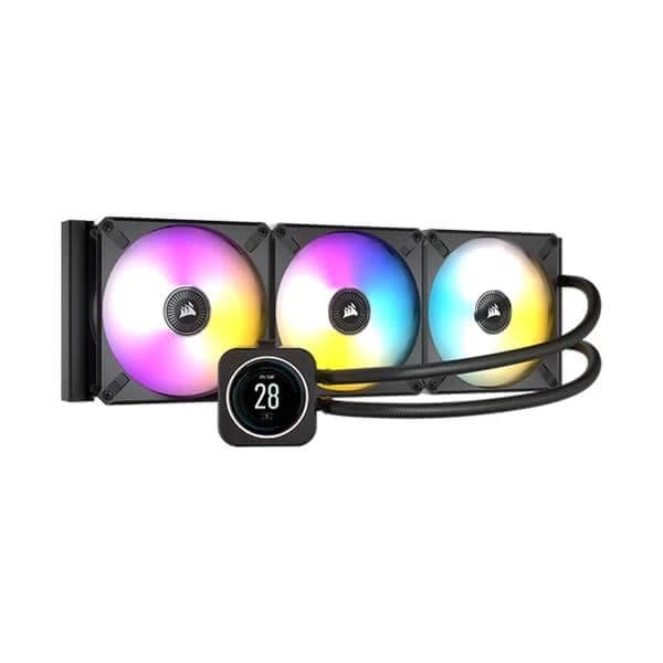 Corsair ICUE H170i Elite LCD Display CPU Liquid Cooler (Black)