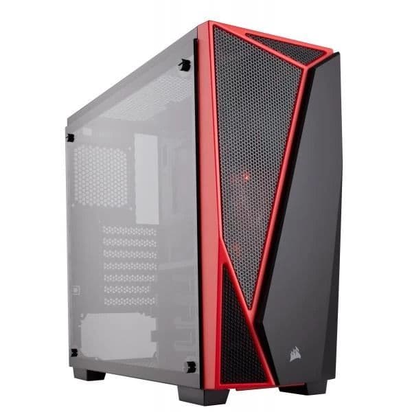 Corsair SPEC 04 Carbide Series Black/Red Mid Tower PC Cabinet
