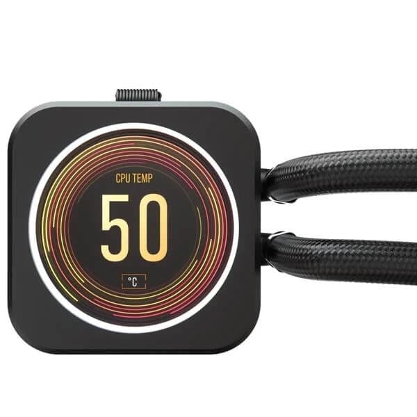 Corsair ICUE H100i Elite LCD Display CPU Liquid Cooler (Black)