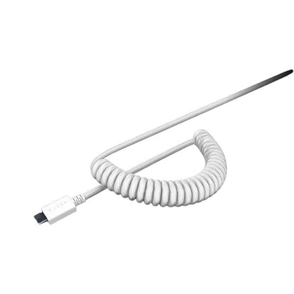 Razer PBT Keycap + Coiled Cable Upgrade Set Mercury (White)