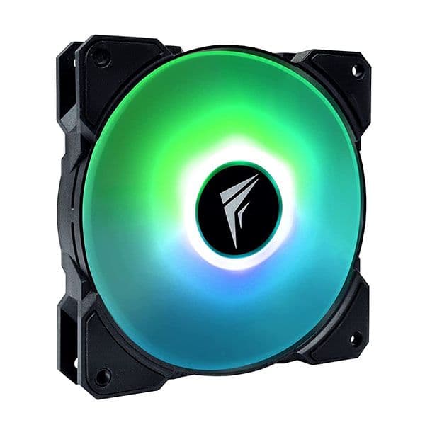 Frostec FS-120A ARGB PWM Fan (Single Fan) with Built in PWM Splitter and ARGB Splitter Black