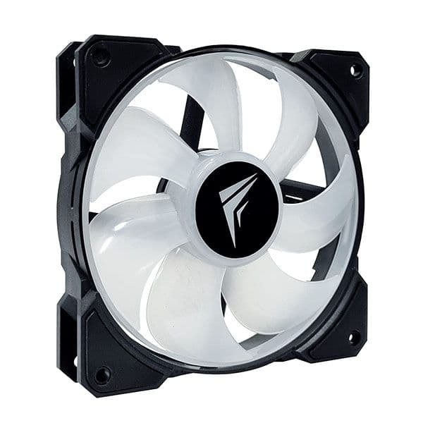 Frostec FS-120A ARGB PWM Fan (Single Fan) with Built in PWM Splitter and ARGB Splitter Black