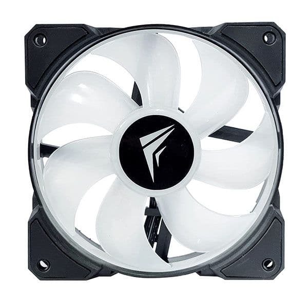Frostec FS-120A ARGB PWM Fan (Single Fan) with Built in PWM Splitter and ARGB Splitter Black