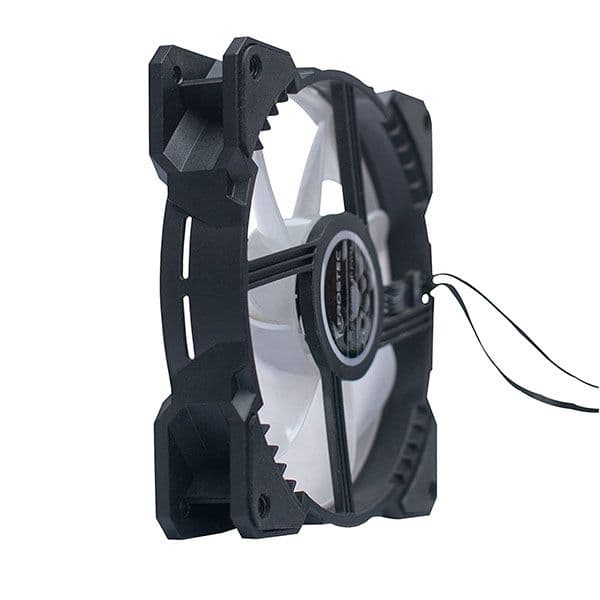 Frostec FS-120A ARGB PWM Fan (Single Fan) with Built in PWM Splitter and ARGB Splitter Black
