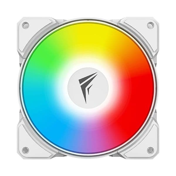 Frostec FS-120A ARGB PWM Fan (Single Fan) with Built in PWM Splitter and ARGB Splitter White