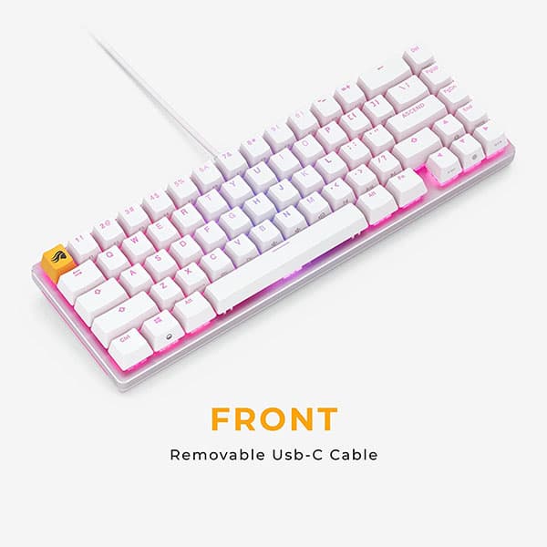 Glorious GMMK 2 TKL 65% Percent Gaming Keyboard RGB White