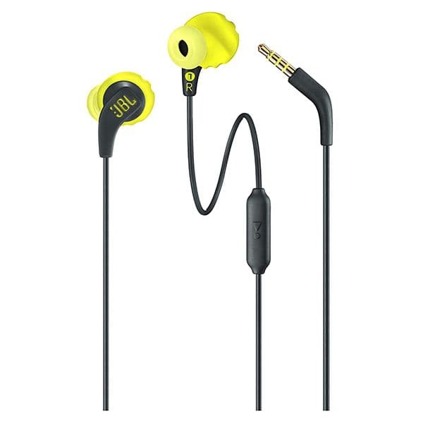 JBL Endurance Run, Sports in Ear Wired Earphones with Mic (Yellow)