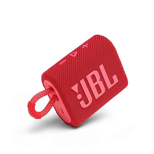 JBL Go 3, Wireless Ultra Portable Bluetooth Speaker, Red